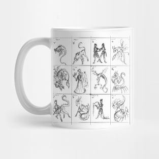 12 zodiac signs Mug